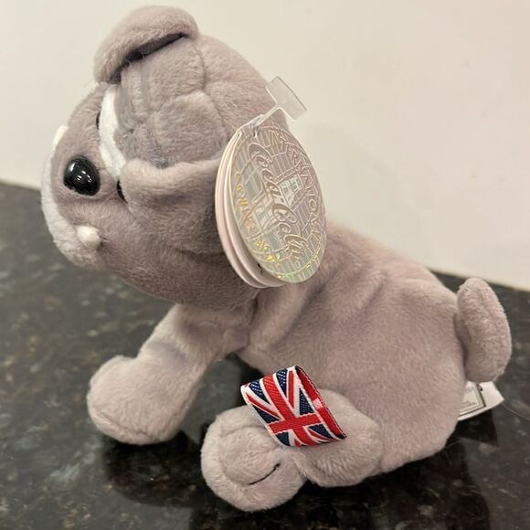 1999 Coca Cola International Dover Bulldog England Bean Bag Plush NEW WITH TAGS - Picture 2 of 13